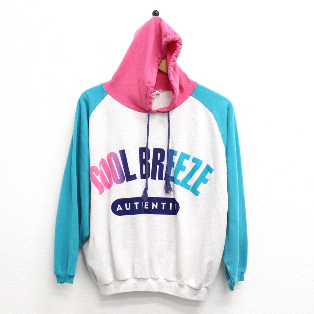 Vintage Cool Breeze Authentic Crop Sweatshirt Large